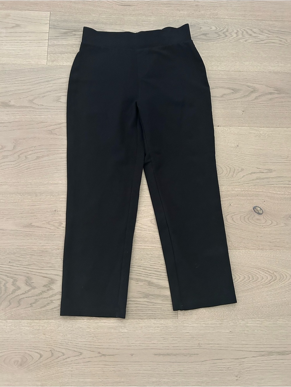 ladies small Black Stretch Tapered Pants
